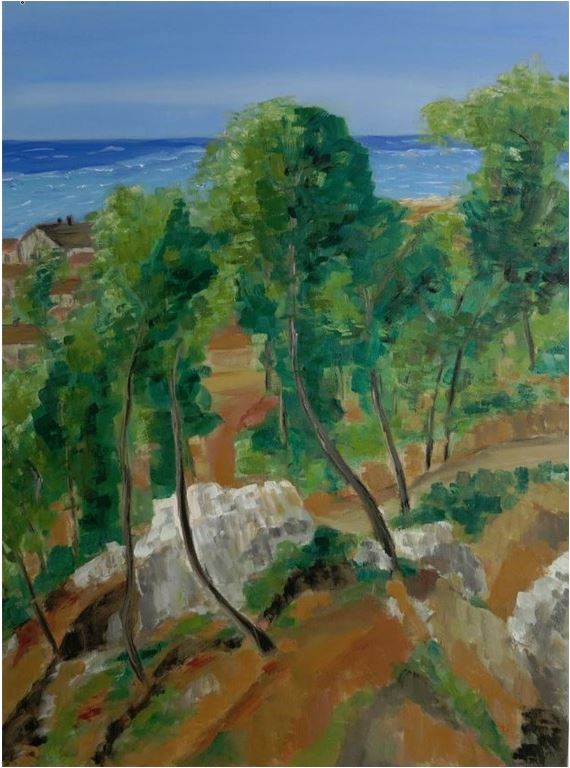 Ölgemälde Hommage an Cézanne I
